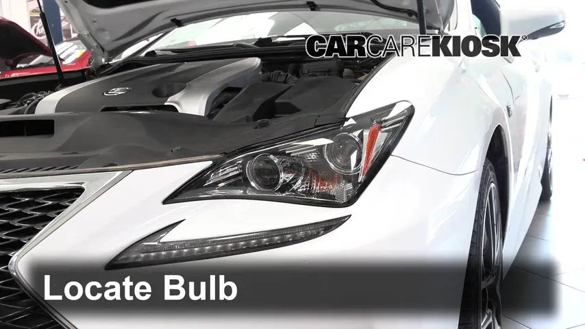 2017 Lexus RC300 3.5L V6 Lights Headlight (replace bulb)